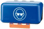 Aufb.Box SECU Mini Standa,rd, f. Augenschutz, blau