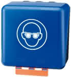 Aufb.Box SECU Midi Standa,rd, f. Augenschutz, blau