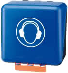 Aufb.Box SECU Midi Standa,rd, f. Gehörschutz, blau