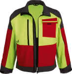 Softshelljacke ForestJack,Red,Gr.M,rot/anthr./gelb