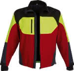 Stretchjacke Forest Jack,Red,Gr.M,rot/anthr./gelb