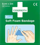 Schaumbandage blau,,6cm x 2m