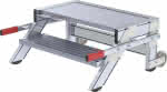 Alu-Arbeitspodest fahrbar,2 Alu-Stufen B 800 mm,Podesthöhe 0,39 m - Arbeitshöhe bis 2,40 m