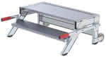 Alu-Arbeitspodest fahrbar,2 Alu-Stufen B 1000 mm,Podesthöhe 0,39 m - Arbeitshöhe bis 2,40 m