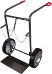 Stahlflaschenkarre,für 40 - 50 Ltr.,RAL 7016 - fk-1300/AG