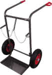 Stahlflaschenkarre,für 40 - 50 Ltr.,RAL 7016 - fk-1301/AG