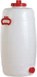 Fass 50 l,H 735 mm D 330 mm weiß