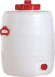 Fass 80 l,H 623mm D 486 mm weiß