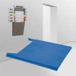 Ablagefach "Flat",15 x 240 x 302 mm,blau