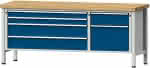 Kombiwerkbank 2000 mm,50mm Mod. 286 V,RAL 7035/5010