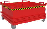 Mini-Klappbodenbehälter,MSB 400,,lackiert, Feuerrot