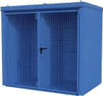 Gasflaschen-Container,GFC-B/W M3,,lackiert, Lichtblau