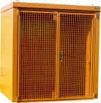 Gasflaschen-Container,GFC-B M2,,lackiert, Gelborange
