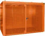 Gasflaschen-Container,GFC-B M4,,lackiert, Gelborange