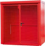 Gasflaschen-Container,GFC-B M1,,lackiert, Feuerrot