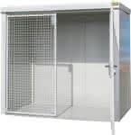 Gasflaschen-Container,GFC-B M3,,lackiert, Grauweiß
