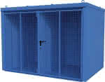 Gasflaschen-Container,GFC-B/W M5,,lackiert, Lichtblau