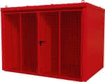 Gasflaschen-Container,GFC-B/W M5,,lackiert, Feuerrot