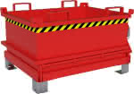 Mini-Klappbodenbehälter,MSB 250,,lackiert, Feuerrot