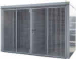 Gasflaschen-Container,GFC-B/W M5,,lackiert, Mausgrau
