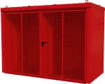 Gasflaschen-Container,GFC-B/W M4,,lackiert, Feuerrot