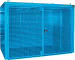 Gasflaschen-Container,GFC-B M5,,lackiert, Lichtblau