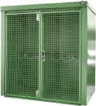 Gasflaschen-Container,GFC-B/W M2,,lackiert, Resedagrün