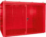 Gasflaschen-Container,GFC-B M4,,lackiert, Feuerrot