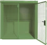 Gasflaschen-Container,GFC-B M2,,lackiert, Resedagrün