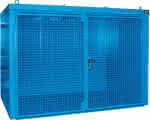 Gasflaschen-Container,GFC-B M4,,lackiert, Lichtblau