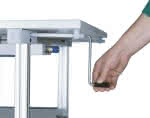 Grundgestell m.,Kurbelverstellung,1500x750x735-1100 - Workline