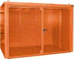 Gasflaschen-Container,GFC-B M5,,lackiert, Gelborange