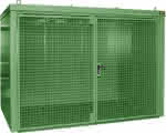 Gasflaschen-Container,GFC-B M4,,lackiert, Resedagrün