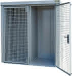 Gasflaschen-Container,GFC-B/W M1,,lackiert, Mausgrau