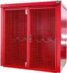 Gasflaschen-Container,GFC-B/W M2,lackiert, Feuerrot