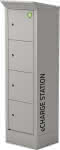 E-Bike Ladestation,600x500x2095/2000mm,KEY Lock - RAL 7035