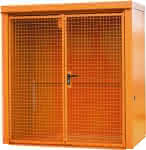 Gasflaschen-Container,GFC-B M1,,lackiert, Gelborange
