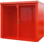 Gasflaschen-Container,GFC-B M3,,lackiert, Feuerrot