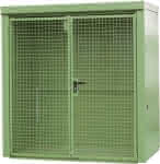 Gasflaschen-Container,GFC-B M1,,lackiert, Resedagrün