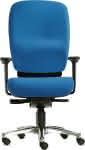 Bandscheibenstuhl,OFFICE blau,bis 120kg 100 % Polyester