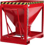 Silowagen Typ RSL-600,780x1200x1030 mm,Volumen 0,6 m³Korn 3mm - RAL 3000 feuerrot