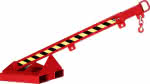Lastarm Typ RLH-T 1,5-fach ausziehb.1000kg,25° Neigung max. 2370mm - RAL 3000 feuerrot