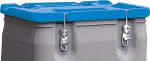 Mobil-Box 250 l Box grau,/ Deckel blau