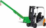 Kranarm Typ RKT-8,6-fach ausziehb.8000kg,5-fach verst. 2260-3760 - RAL 6018 gelbgrün
