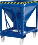 Silowagen Typ RSLF-600,780x1200x1030 mm,Volumen 0,6 m³Korn 3mm - RAL 5010 enzianblau