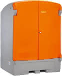 PE-Gefahrstoffdep. 1100/1,Gehäuse grau /,Türen orange