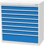 Schubladenschrank T500,980 mm, 8 Sbl. VA