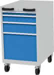 CNC-Schubladenschrank,T736 mobil, 4 Sbl.