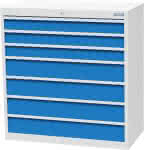 Schubladenschrank T500,980mm, 7 Sbl. VA