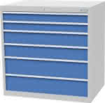 Schubladenschrank T736,1005 mm, 6 Sbl. VA